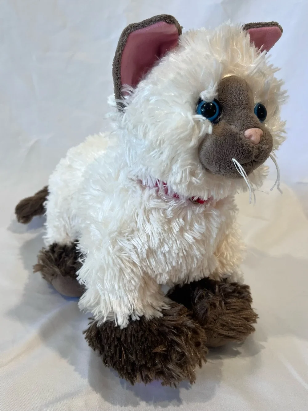 Build A Bear Siamese Cat Plush Blue Eyes Stuffed Animal